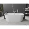 Mexen Oval+ freistehende wandmontierte Badewanne 170 x 80 cm, weiß, Überlauf weiß - 52681708000-20