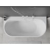 Mexen Oval+ freistehende wandmontierte Badewanne 170 x 80 cm, weiß, Überlauf weiß - 52681708000-20