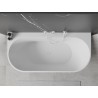 Mexen Oval+ wanna wolnostojąca przyścienna 170 x 80 cm, biała, przelew biały - 52681708000-20