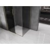 Mexen Velar sliding shower enclosure 110 x 90 cm, graphite, gold - 871-110-090-41-50