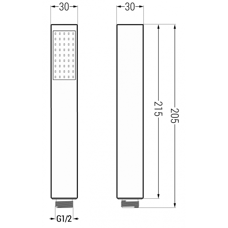 Mexen R-77 1-functie douchekop, goud - 79577-50