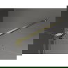 Mexen Velar Duschkabine, Schiebetür, 100 x 75 cm, Graphit, gebürstetes Gold - 871-100-075-41-55
