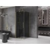 Mexen Velar klizna tuš kabina, klizna 90 x 90 cm, grafit, zlatno brušeno - 871-090-090-41-55