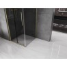 Mexen Velar klizna tuš kabina, klizna 90 x 90 cm, grafit, zlatno brušeno - 871-090-090-41-55