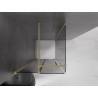 Mexen Velar klizna tuš kabina, klizna 90 x 90 cm, grafit, zlatno brušeno - 871-090-090-41-55