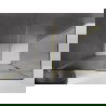 Mexen Velar schuifdouchecabine 140 x 75 cm, grafiet, geborsteld goud - 871-140-075-41-55