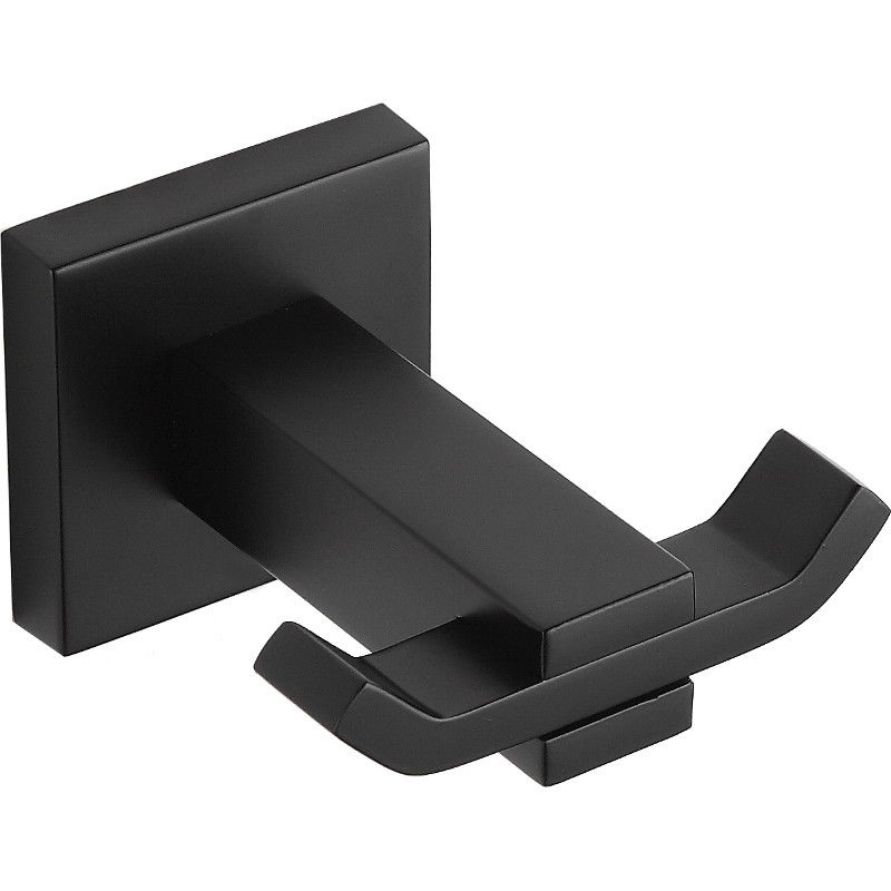 Mexen Vane gancho duplo para toalha, preto - 7020935-70