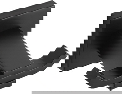 Mexen Vane Doppelhaken für Handtuch, schwarz - 7020935-70