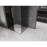Mexen Velar klizna tuš kabine klizna 130 x 80 cm, grafit, zlatna četkana - 871-130-080-41-55