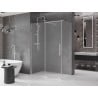 Mexen Velar liuglev dušinurk 150 x 75 cm, härmatis, kroom - 871-150-075-31-01