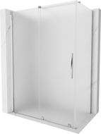 Mexen Velar sliding shower cabin 160 x 70 cm, frosted, chrome - 871-160-070-31-01