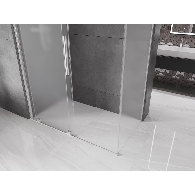 Mexen Velar kabina prysznicowa rozsuwana 160 x 75 cm, szron, chrom - 871-160-075-31-01