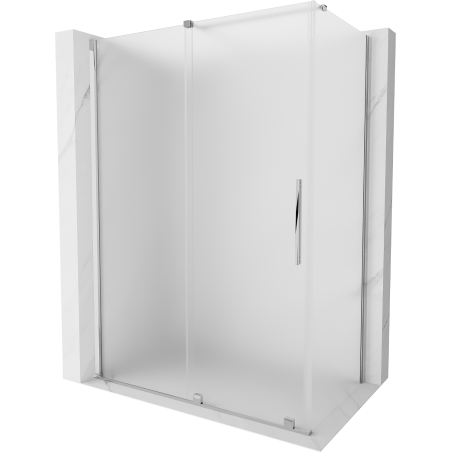 Mexen Velar cabine de douche coulissante 160 x 100 cm, givre, chrome - 871-160-100-31-01