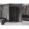 Mexen Velar lükand dušinurk 90 x 70 cm, grafiit, roosakuld - 871-090-070-41-60