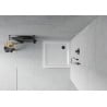 Mexen Flat receveur de douche carré slim 70 x 70 cm, blanc, bonde noire - 40107070B