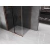 Mexen Velar sliding shower enclosure 100 x 110 cm, graphite, rose gold - 871-100-110-41-60