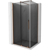 Mexen Velar sliding shower cabin 120 x 90 cm, graphite, rose gold - 871-120-090-41-60