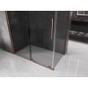 Mexen Velar sliding shower cabin 130 x 70 cm, graphite, rose gold - 871-130-070-41-60