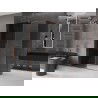Mexen Velar douchecabine schuifdeur 140 x 70 cm, grafiet, roze goud - 871-140-070-41-60