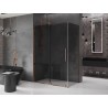Mexen Velar klizna za tuš klizna 150 x 80 cm, grafit, ružičasto zlato - 871-150-080-41-60