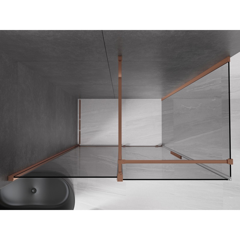 Mexeni Velari dušinurk 150 x 85 cm, grafiit, roosa kuld - 871-150-085-41-60