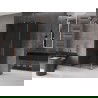 Mexen Velar Duschkabine, Schiebetür, 150 x 100 cm, Graphit, Roségold - 871-150-100-41-60