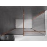 Mexen Velar liuglev dušinurk 160 x 80 cm, grafiit, roosa kuld - 871-160-080-41-60
