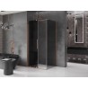 Mexen Velar klizna tuš kabina 90 x 70 cm, grafit, brušeni bakar - 871-090-070-41-65