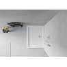 Mexen Flat plato de ducha rectangular slim 140 x 80 cm, blanco, sifón cromado - 40108014