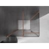 Mexen Velar klizna tuš kabina 90 x 70 cm, grafit, brušeni bakar - 871-090-070-41-65