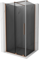 Mexen Velar klizna tuš kabina klizna 110 x 85 cm, grafit, brušeni bakar - 871-110-085-41-65