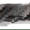 Mexen Velar Duschkabine schiebbar 110 x 85 cm, grafit, gebürstetes Kupfer - 871-110-085-41-65