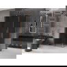Mexen Velar Duschkabine schiebbar 110 x 85 cm, grafit, gebürstetes Kupfer - 871-110-085-41-65