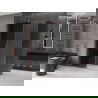 Mexen Velar Duschkabine, Schiebetür, 130 x 75 cm, graphit, gebürstetes Kupfer - 871-130-075-41-65