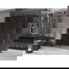 Mexen Velar Duschkabine, verschiebbar, 150 x 85 cm, Graphit, gebürstetes Kupfer - 871-150-085-41-65