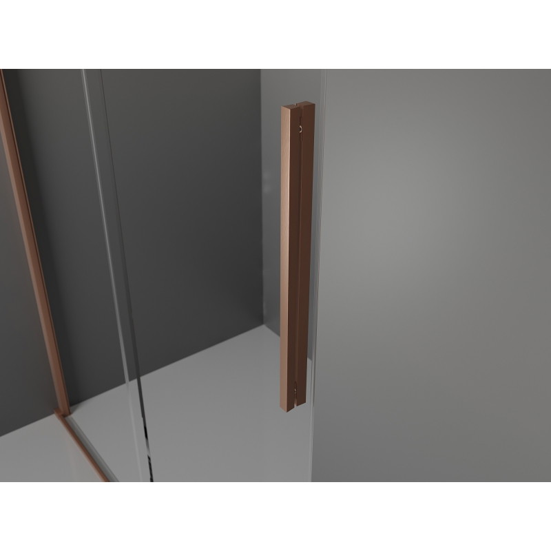 Mexen Velar klizna tuš kabina 160 x 90 cm, grafit, brušena bakar - 871-160-090-41-65