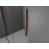 Mexen Velar klizna tuš kabina 160 x 90 cm, grafit, brušena bakar - 871-160-090-41-65