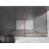 Mexen Velar klizna tuš kabina 160 x 80 cm, grafit, brušena bakar - 871-160-080-41-65