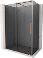 Mexen Velar sliding shower enclosure 160 x 80 cm, graphite, brushed copper - 871-160-080-41-65