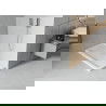Mexen Flat bac à douche rectangulaire slim 130 x 70 cm, blanc, siphon chromé - 40107013