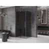 Mexen Velar Duschkabine zum Schieben 150 x 100 cm, Grafit, gebürstetes Kupfer - 871-150-100-41-65