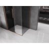 Mexen Velar Duschkabine zum Schieben 150 x 100 cm, Grafit, gebürstetes Kupfer - 871-150-100-41-65