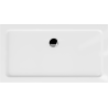 Mexen Flat plato de ducha rectangular slim 130 x 70 cm, blanco, sifón cromo - 40107013