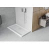 Mexen Flat rechteckiger Slim-Duschwanne 120 x 70 cm, weiß, Siphon Chrom - 40107012