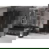 Mexen Velar Duschkabine Schiebetür 90 x 80 cm, graphit, gun gray gebürstet - 871-090-080-41-66