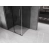 Mexen Velar sliding shower enclosure 100 x 85 cm, graphite, brushed gun gray - 871-100-085-41-66