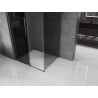Mexen Velar Sliding Shower Enclosure 100 x 75 cm, Graphite, Brushed Gun Gray - 871-100-075-41-66