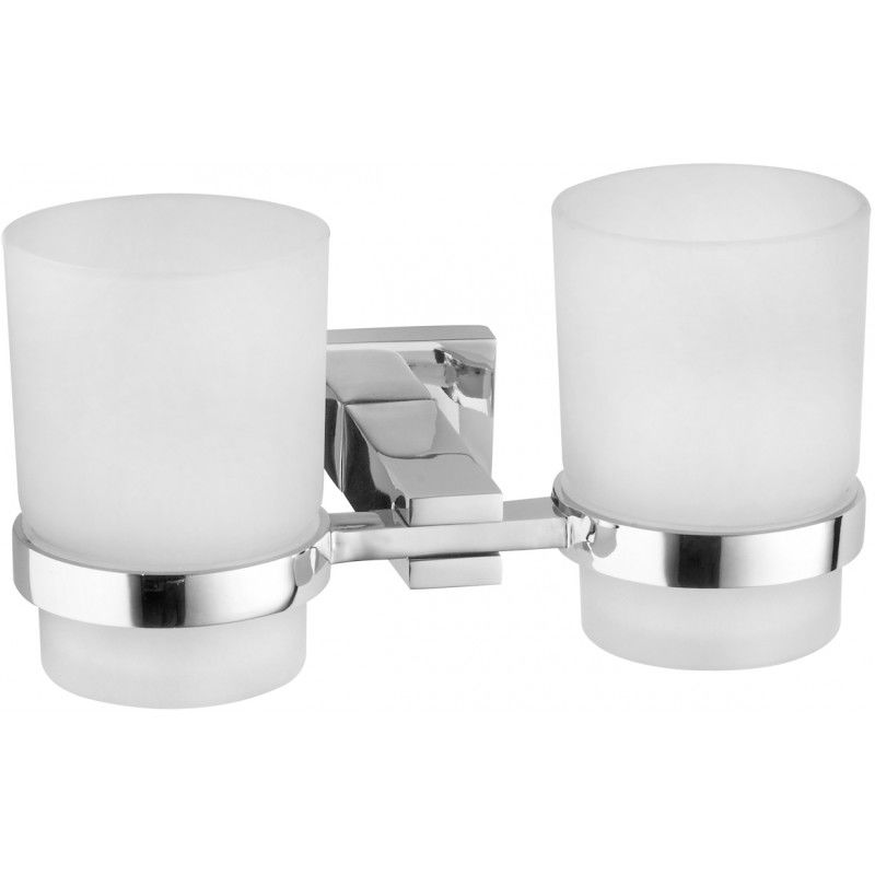 Mexen Vane doppio portaspazzolini, cromo - 7020952-00