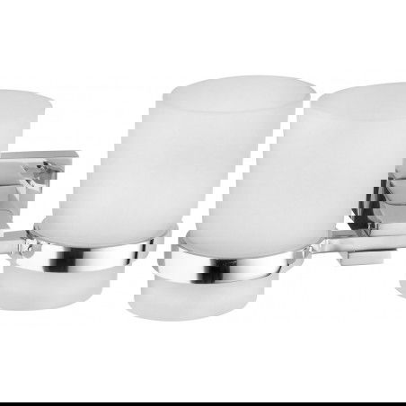 Mexen Vane copo duplo para escovas de dentes, cromado - 7020952-00