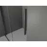 Mexen Velar sliding shower enclosure 90 x 85 cm, graphite, brushed gun gray - 871-090-085-41-66
